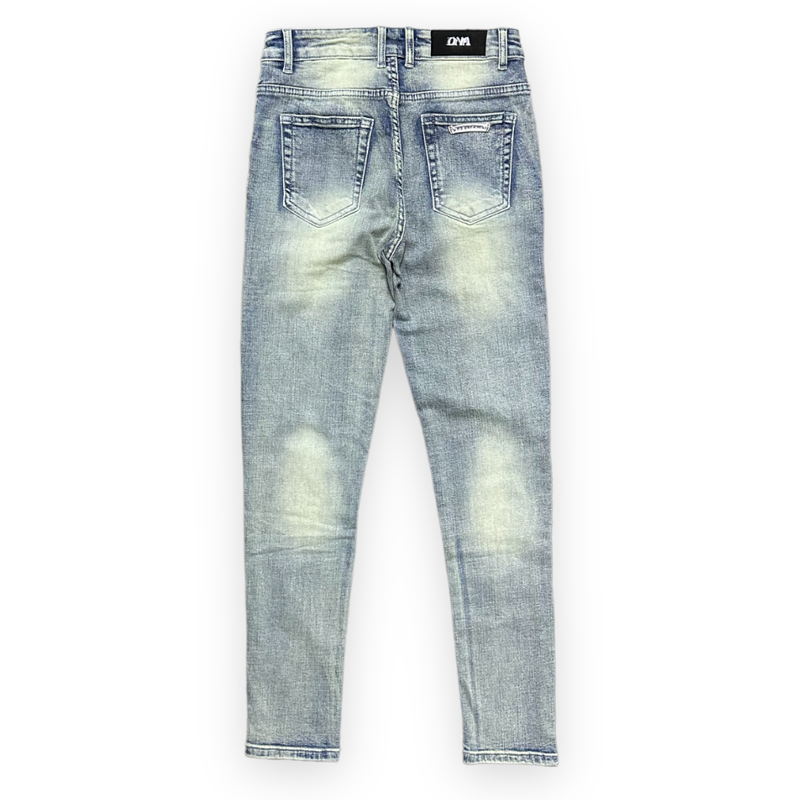 Dna premium (blue/tan handcraft cut jean)