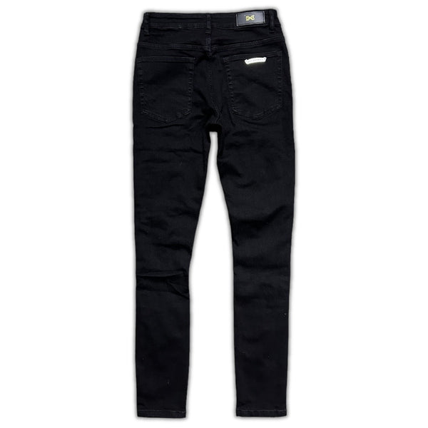 DNA premium (men’s black/baby blue  handcraft crystal jean)