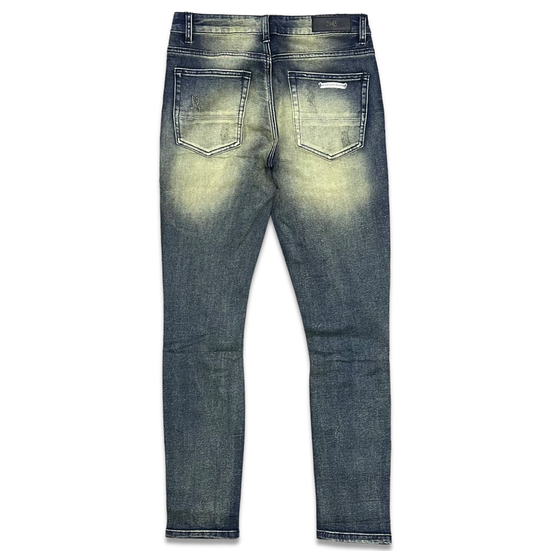 Dna premium (men’s dark blue/ sand  handcrafted cut jean)