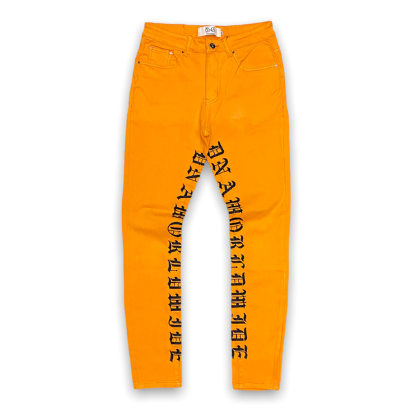 Dna premium (orange/black “worldwide skinny jean)