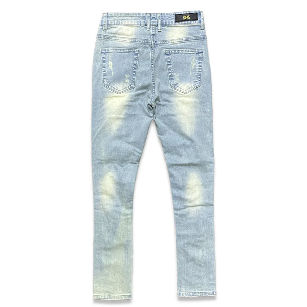 Dna premium (orange “bleached cut wash super skinny jean)