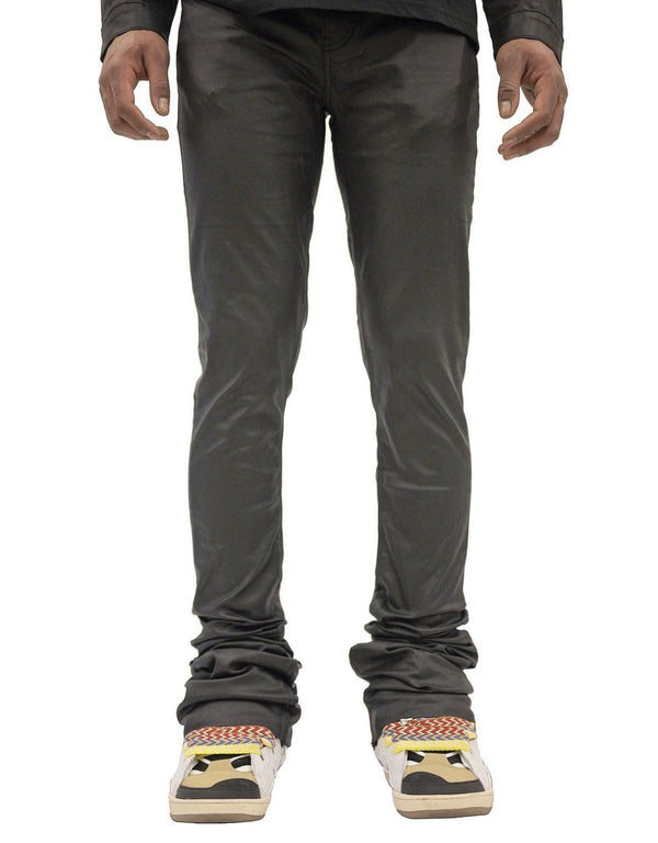 Doctrine denim (black classic wax super skinny stcaked jean)