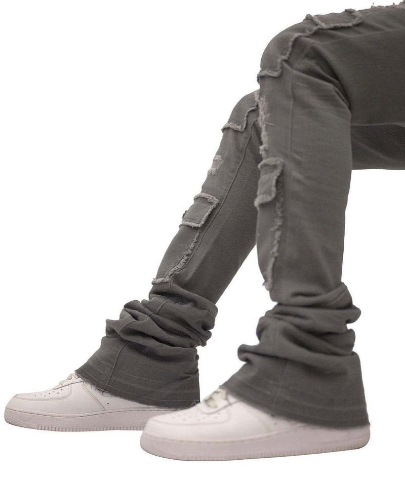 Doctrine denim (grey savant super skinny stacked jean)