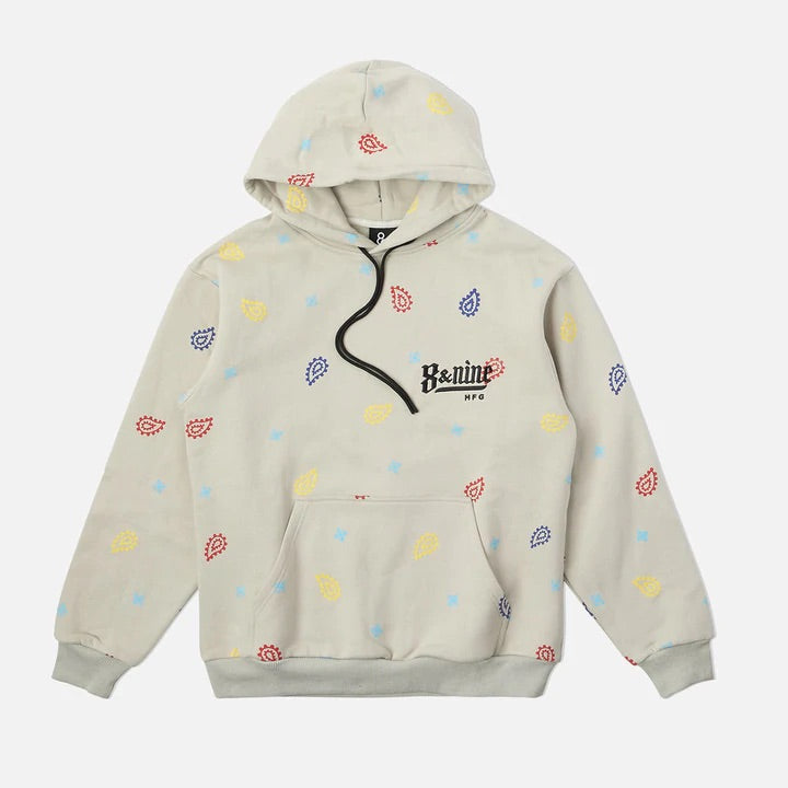 Eight & nine (cream multi  no love paisley hoodie)