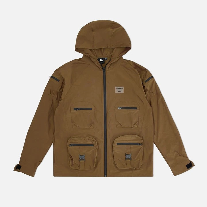 Eight & nine (honey /black combat nylon jacket)