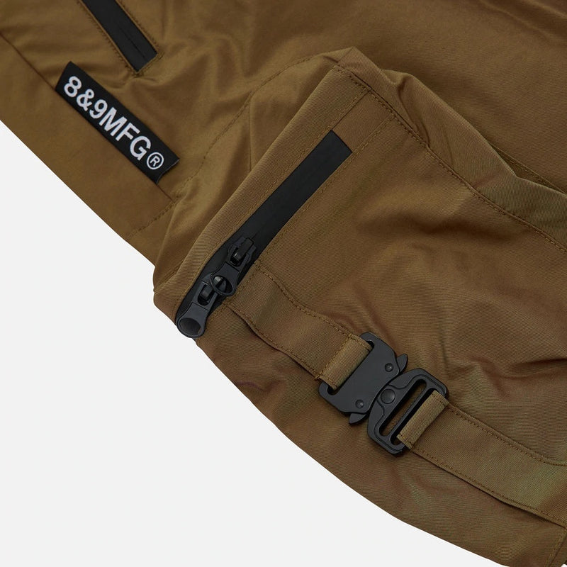 Eight & nine (honey /black combat nylon pant)