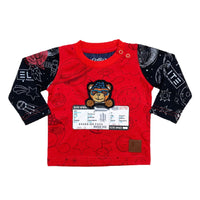 Elite denim (kids red “teddy bear long sleeve t-shirt)