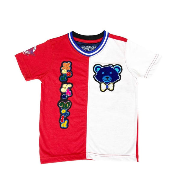 Elite denim (kids red/Blue/white T-shirt)