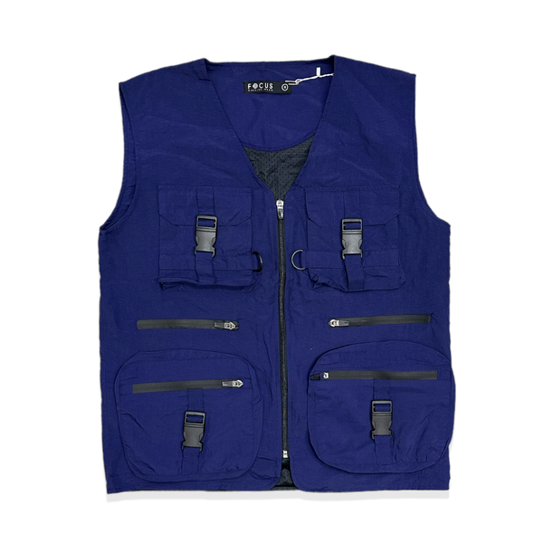 Focus (navy combat zip down vest)