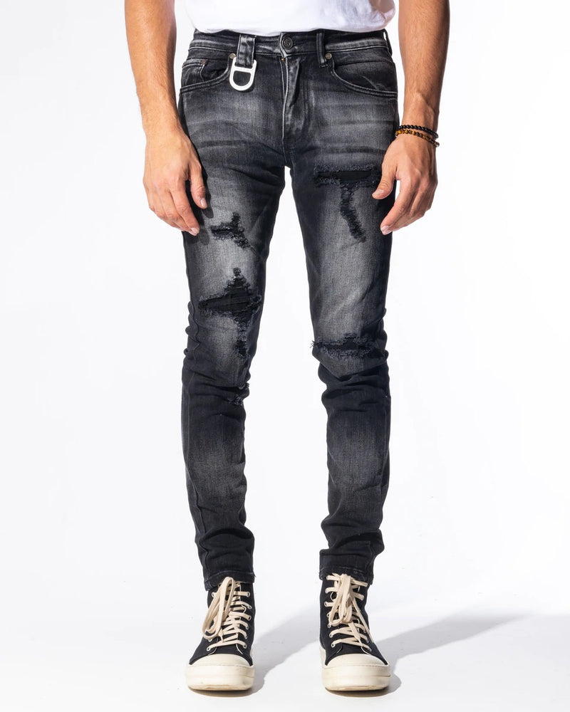 Gala (black wash “Poe denim jean)