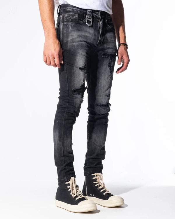 Gala (black wash “Poe denim jean)