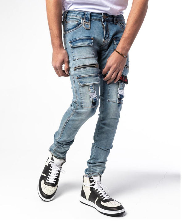 GALA (blue “stash stone washed jean)