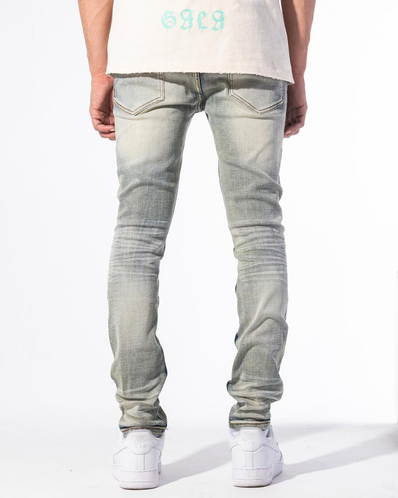 Gala (blue steel wash Kaiser cut jean)