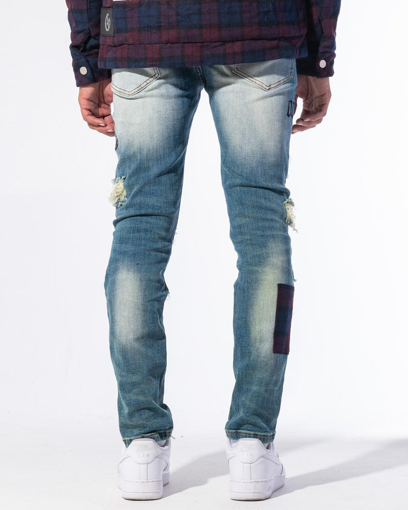 Gala (indigo wash vandal cut  jean)