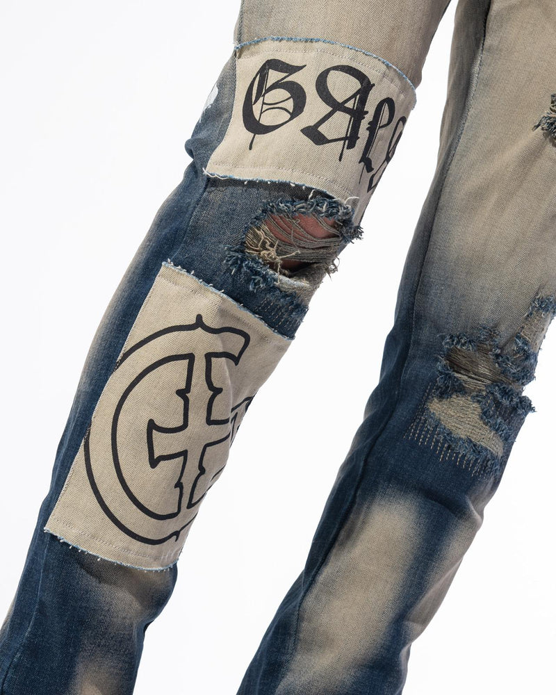 Gala (navy stone “dead or alive cut  jean)