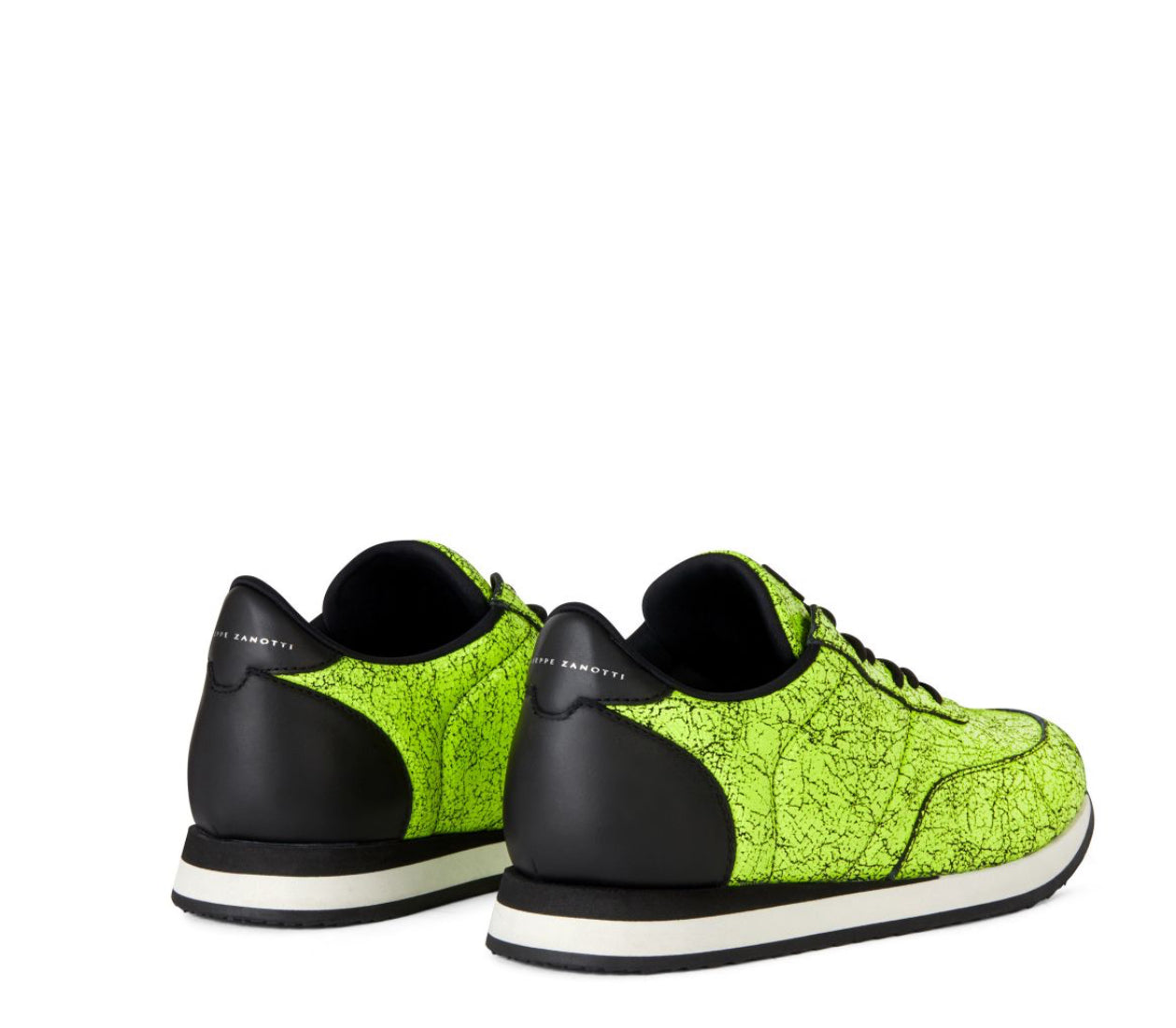 GIUSEPPE ZANOTTI グリーン系ビジュー Giuseppe zanotti (lime green/black jimi runner) – VIP Clothing Stores