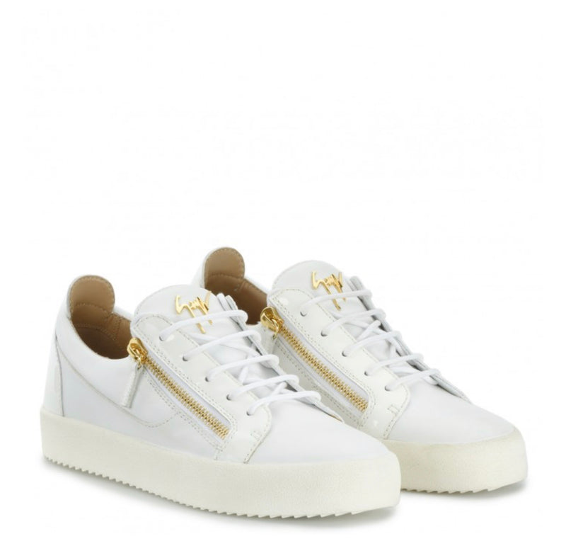 Giuseppe zanotti (white leather low-top sneaker)