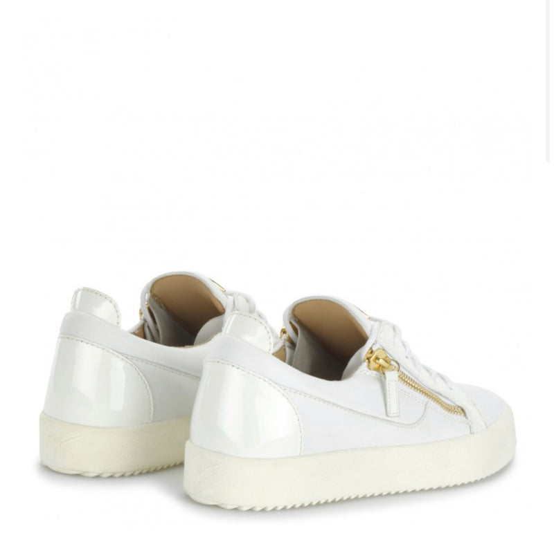 Giuseppe zanotti (white leather low-top sneaker)