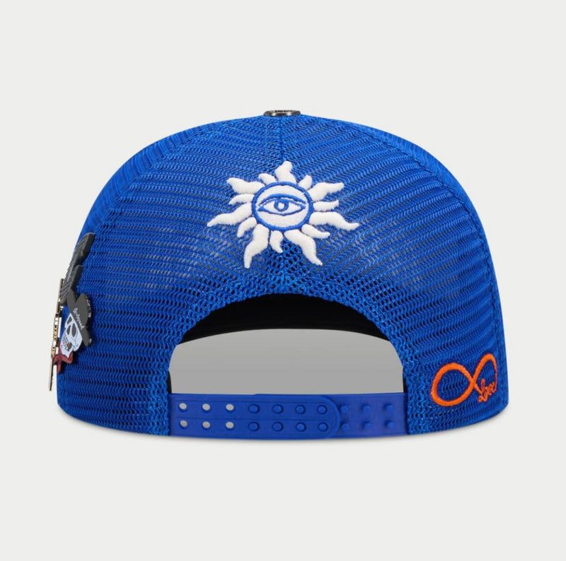 Godspeed (royal blue gs forever trucker hat)