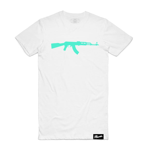 Hasta muerte (white/mint ak crewneck t-shirts)