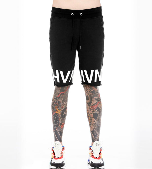 Hvman (black French terry sweat short)