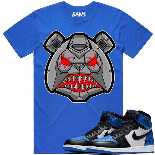 Baws (blue robot crewneck t-shirts)