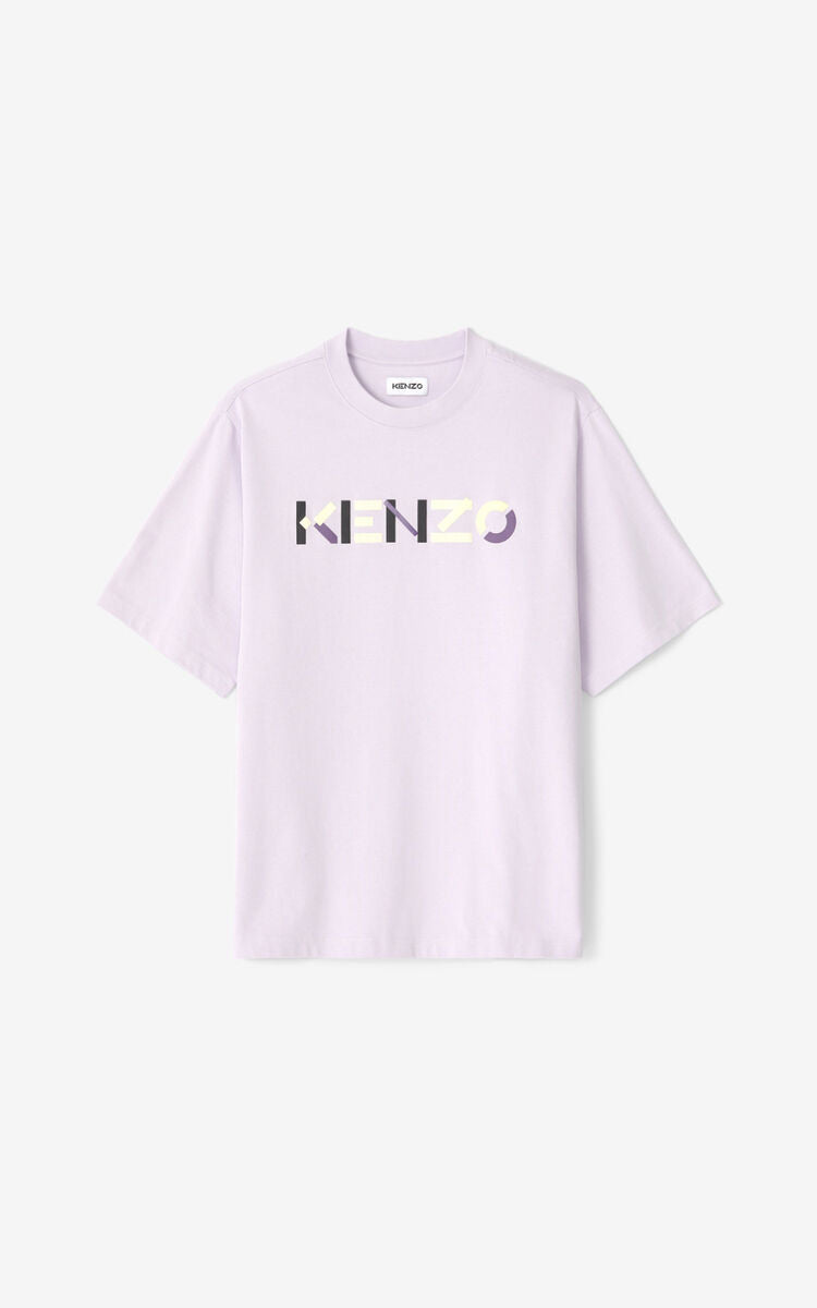 Kenzo (purple multicolored "kenzo oversize logo t-shirt)