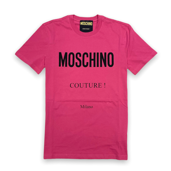 Moschino (pink Jersey t-shirt Moschino couture)