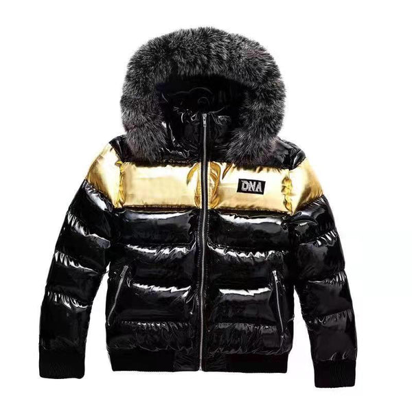 Dna premium (men’s black/gold furry jacket)