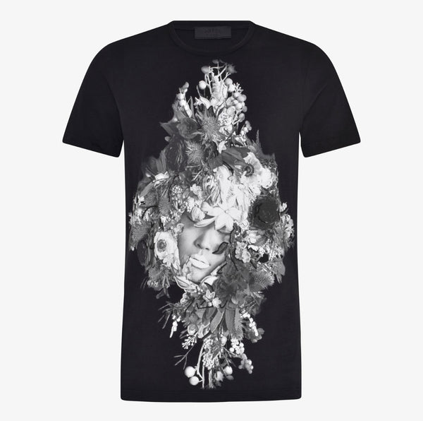 RH45 (black flower t-shirt)