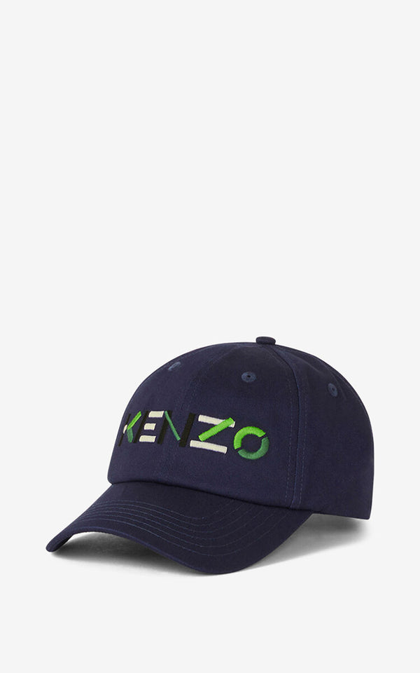 Kenzo (navy blue “ kenzo logo baseball cap)