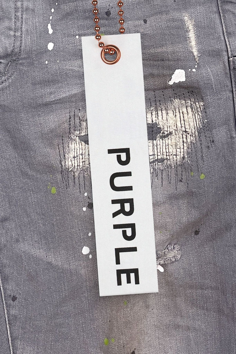 Purple brand (grey /green vintage paint jean)