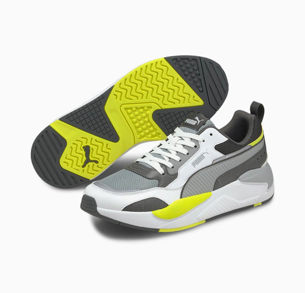 Puma (Grey /lime green x-ray 2 square sneaker)