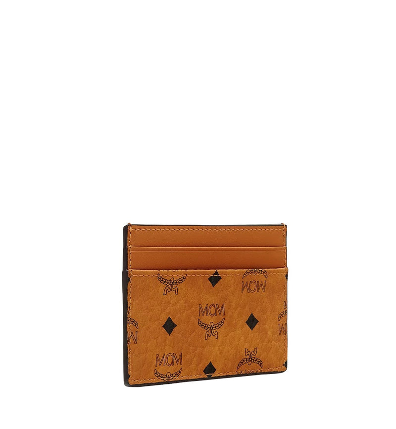 Mcm (cognac Card Case wallet in Visetos Original)