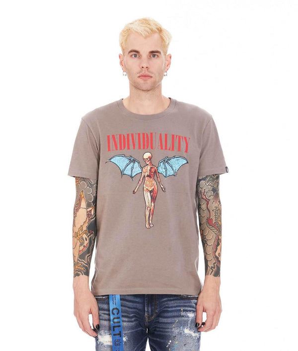 Cult of individuality (grey/sate short sleeve t-shirt)