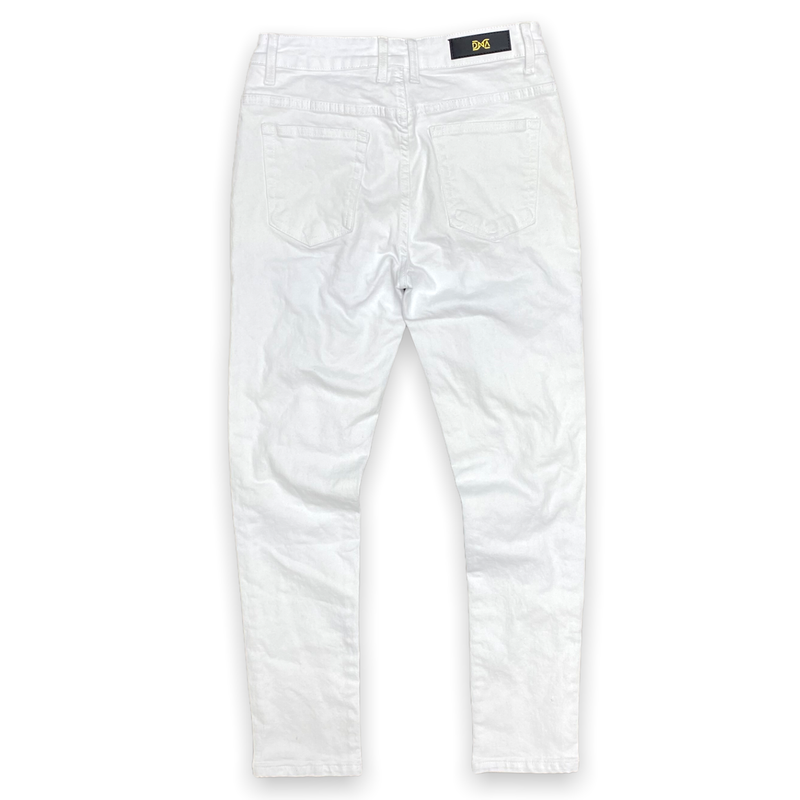Dna premium (white /sliver crystal handcrafted cut jean)