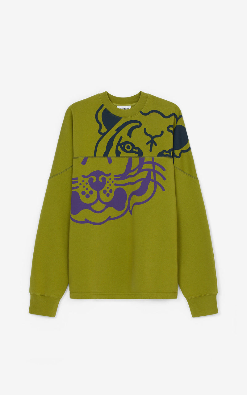 Kenzo (green/purple tiger sweater)