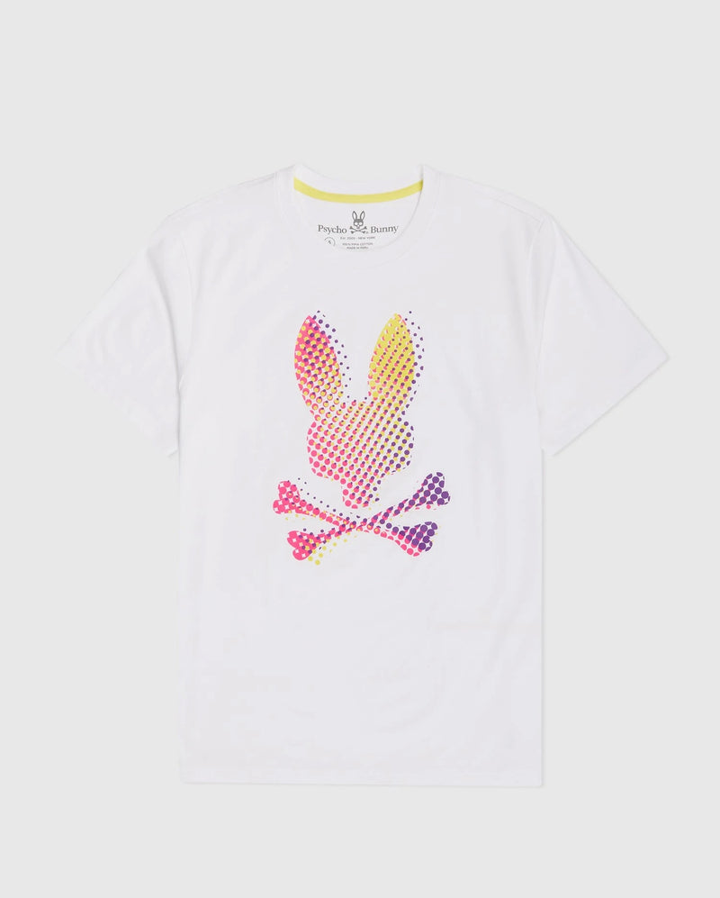 Psycho bunny (mens white hindes graphic t-shirt)