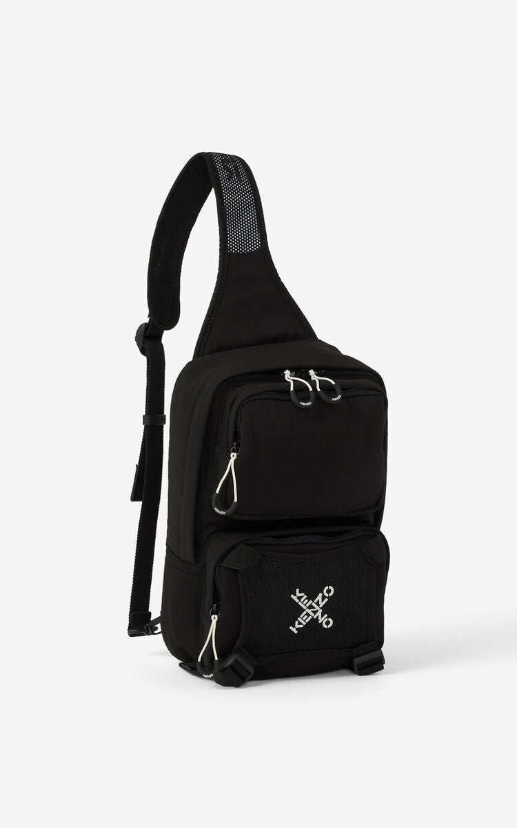 Kenzo (black sport backpack with strap)