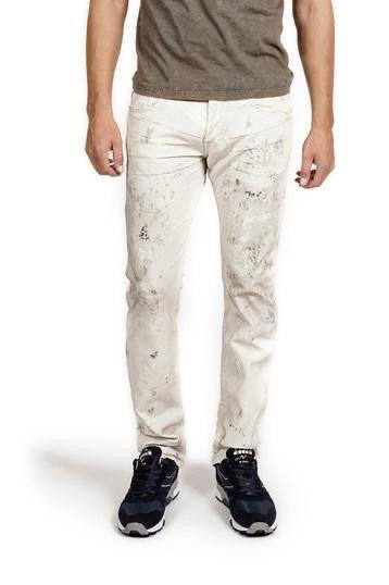 Cult of individuality (Cream dirt printed wash jean)