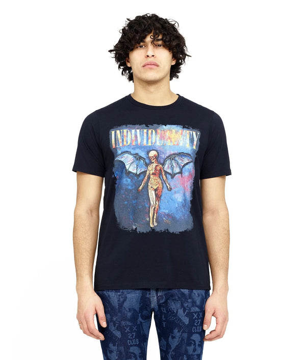 Cult of individuality (navy “angel crewneck t-shirt)