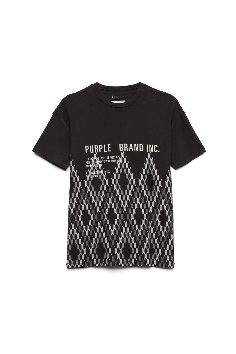 Purple brand (pattern black wash t-shirt)