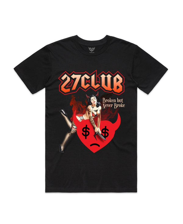 27Club (black “straight to hell t-shirt)