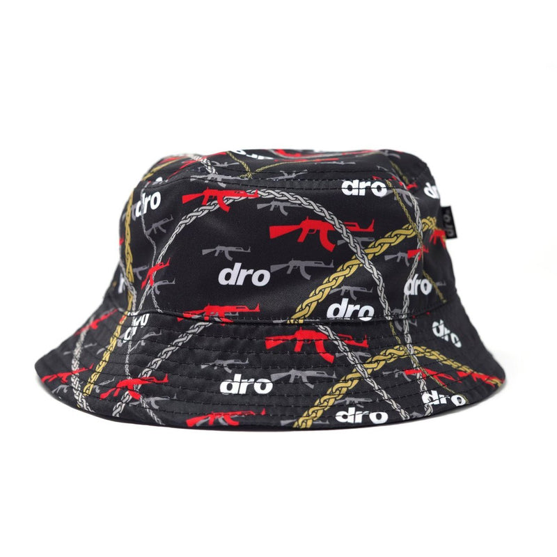 Dro clothing (black “dro gold chain reversible hat)