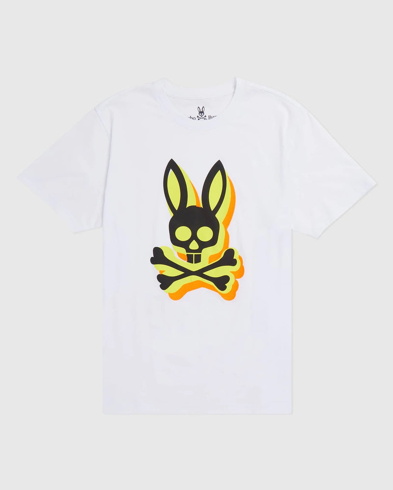 Psycho bunny (mens white Lamont graphic t-shirt)