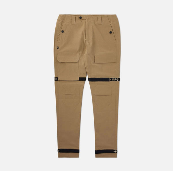 Eight & nine (tan strapped up Utility  rip pants)