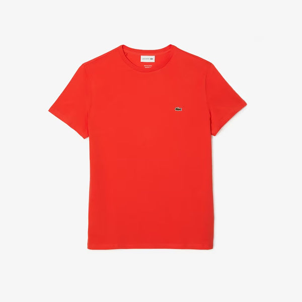 Lacoste (Men's Crew Neck Pima Cotton Jersey orange T-Shirt)