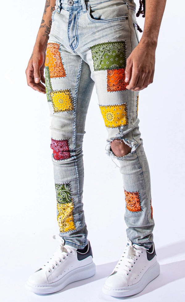 SERENEDE (blue/multi pouch jeans)
