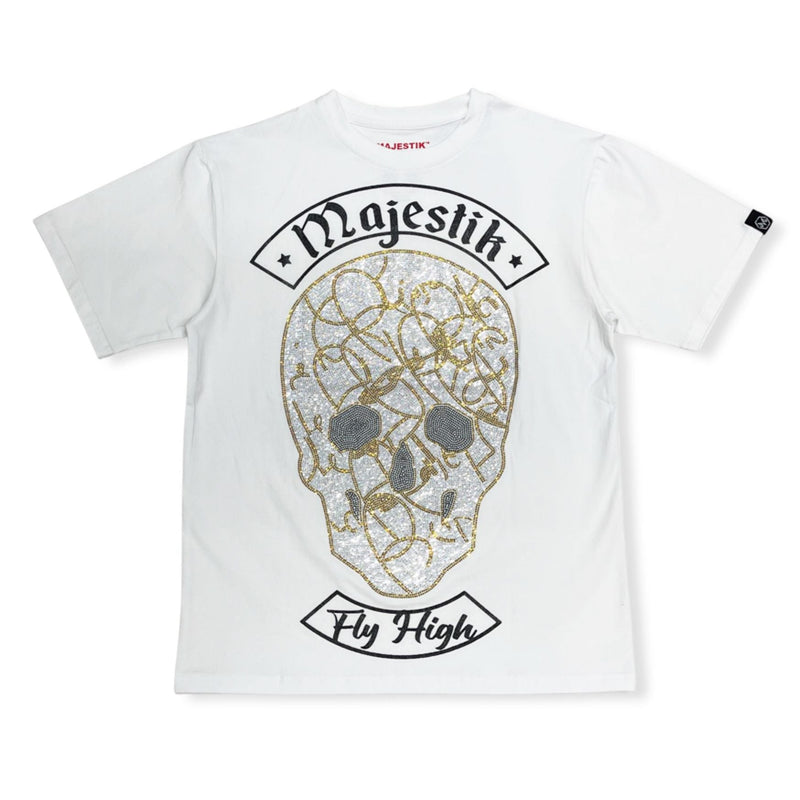 Majestik (white skull “fly high t-shirt)
