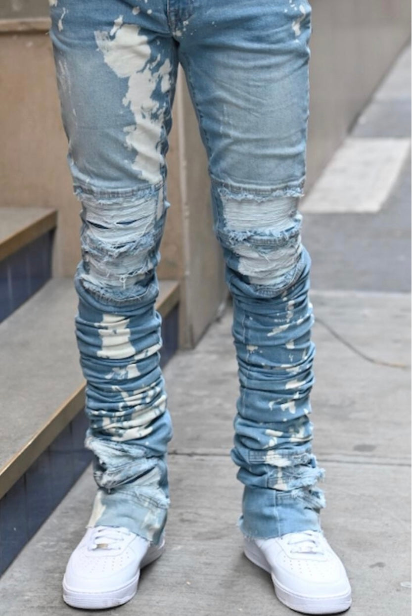 Si tu veux denim (blue warren super skinny stacked jean) – Vip Clothing ...